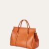 Loro Piana Loom L32 Handbag Plain warm brown
