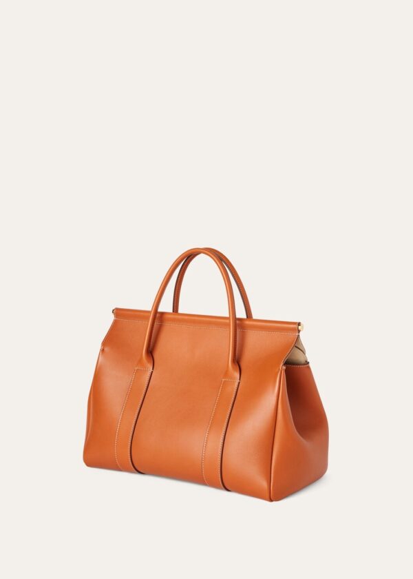 Loro Piana Loom L32 Handbag Plain warm brown