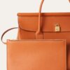 Loro Piana Loom L32 Handbag Plain warm brown