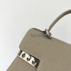 Delvaux Tempete PM | "Milk Grey" in Supple Leather