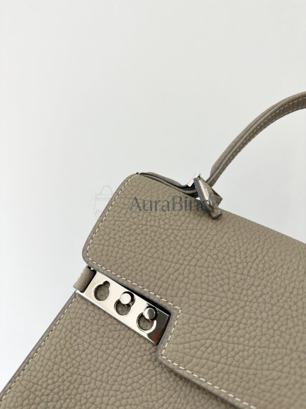 Delvaux Tempete PM | "Milk Grey" in Supple Leather