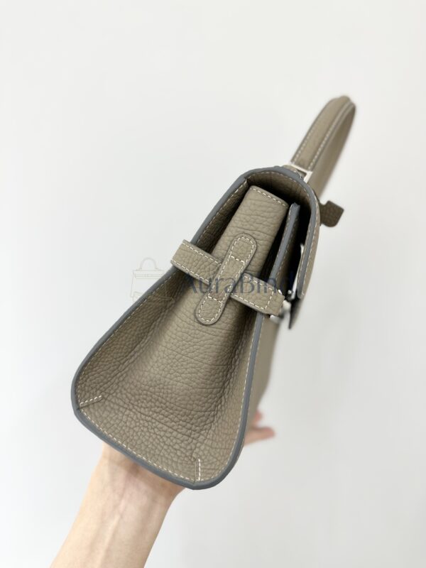Delvaux Tempete PM | "Milk Grey" in Supple Leather