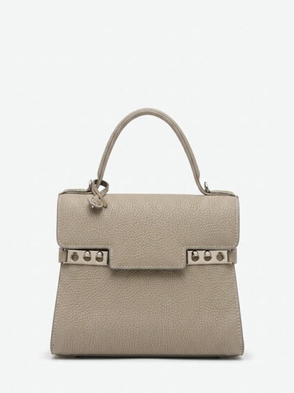 Delvaux Tempete PM | "Milk Grey" in Supple Leather