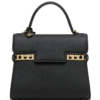Delvaux Tempete PM | Black in Veins-Grain Leather