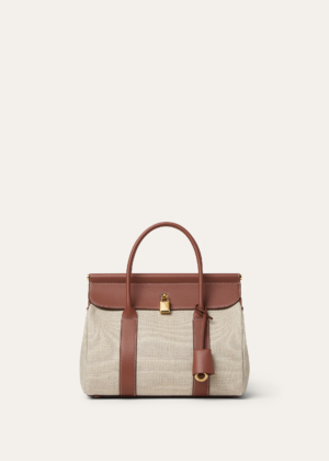 Loro Piana Loom Bag L25 （ Natural/Caramel Sugar）