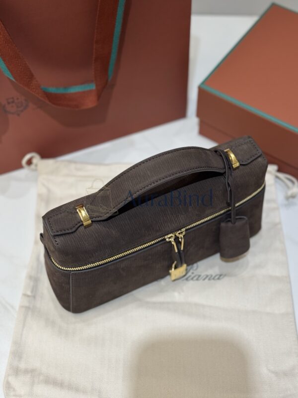 ExtraBag23 handbag [Velvet Water Ripple Dark Brown]