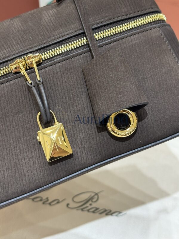 ExtraBag23 handbag [Velvet Water Ripple Dark Brown]