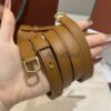 [L19 Velvet Gold Brown with Gold Buckle (New Version)]