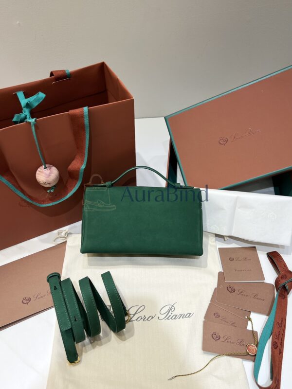 [L19 Suede Peacock Green with Gold Buckle (New Version)]