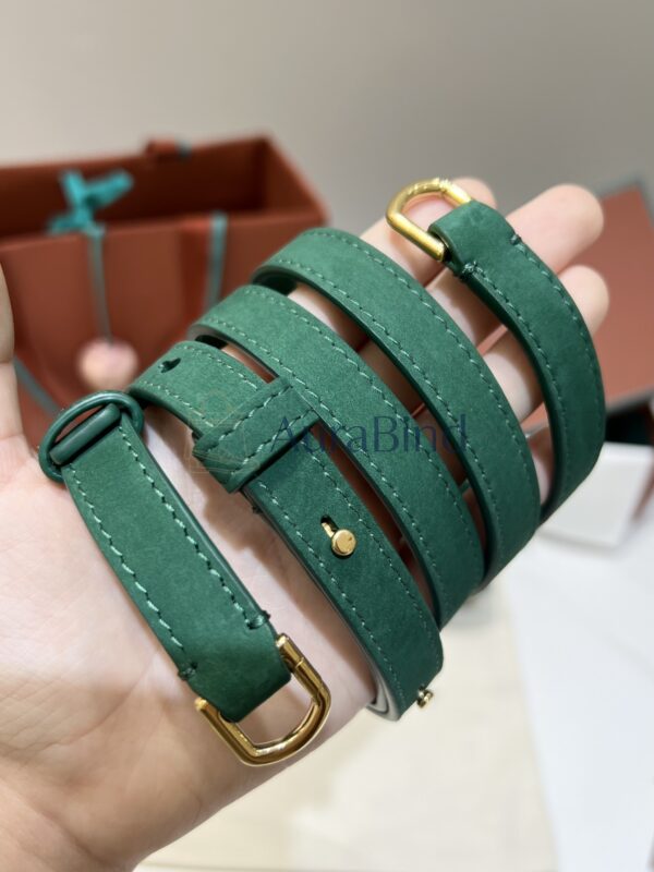 [L19 Suede Peacock Green with Gold Buckle (New Version)]