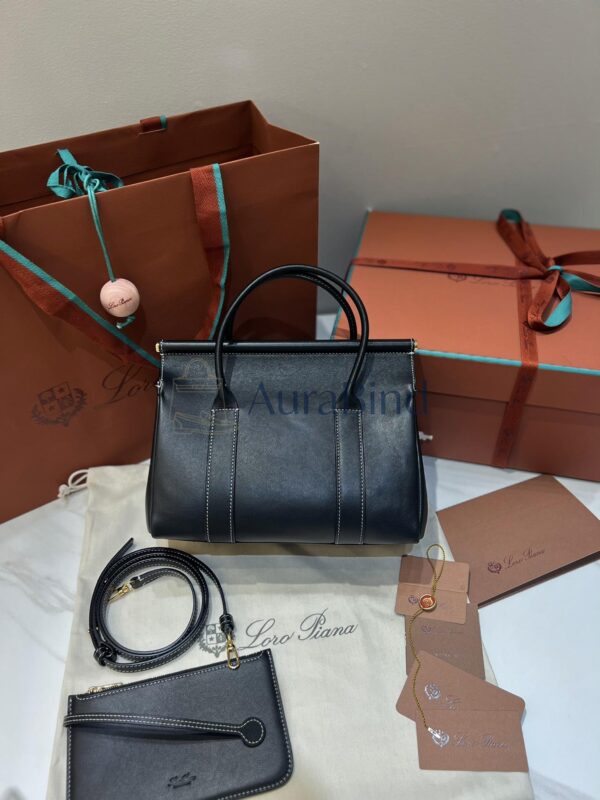 Loro Piana Loom Bag L25 （Black）