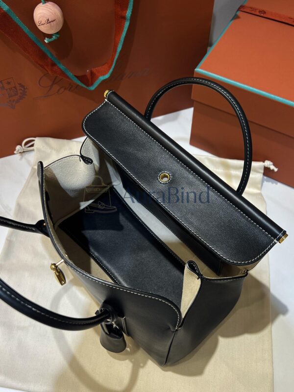 Loro Piana Loom Bag L25 （Black）