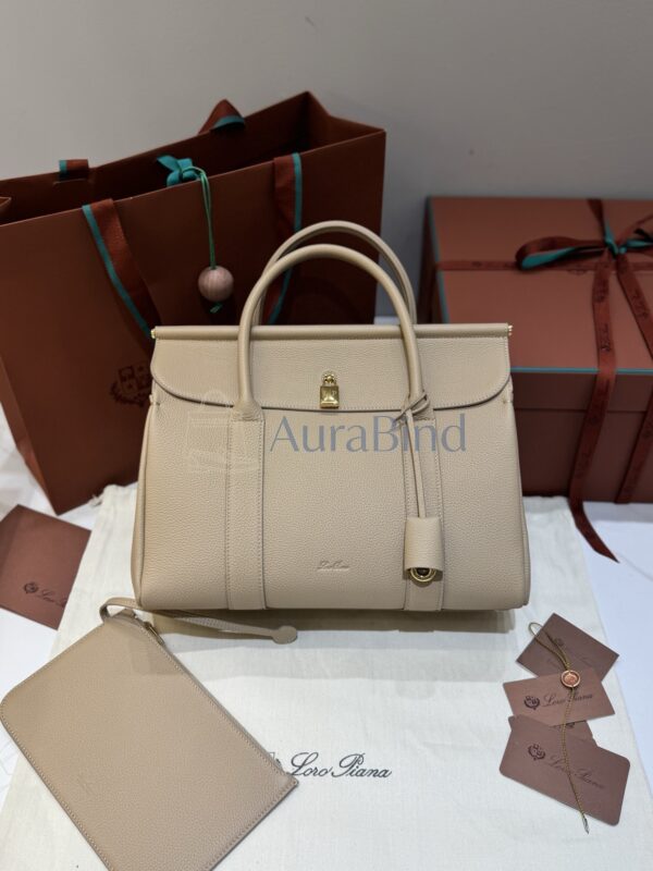 Loro Piana Loom Bag L32 (Light Mastic)