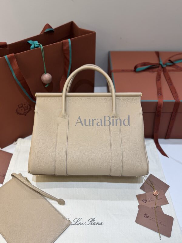 Loro Piana Loom Bag L32 (Light Mastic)