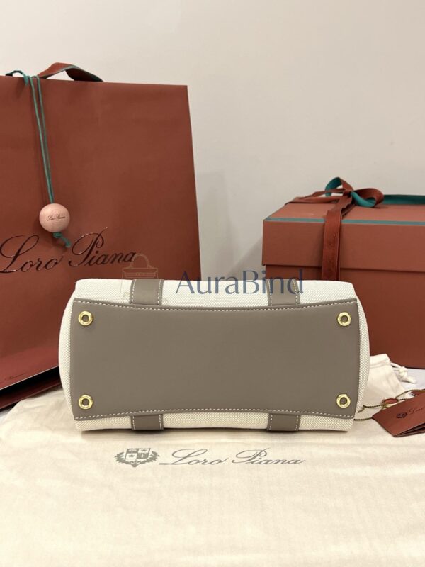 Loro Piana Loom Bag L25 （Natural/Almond Tree）