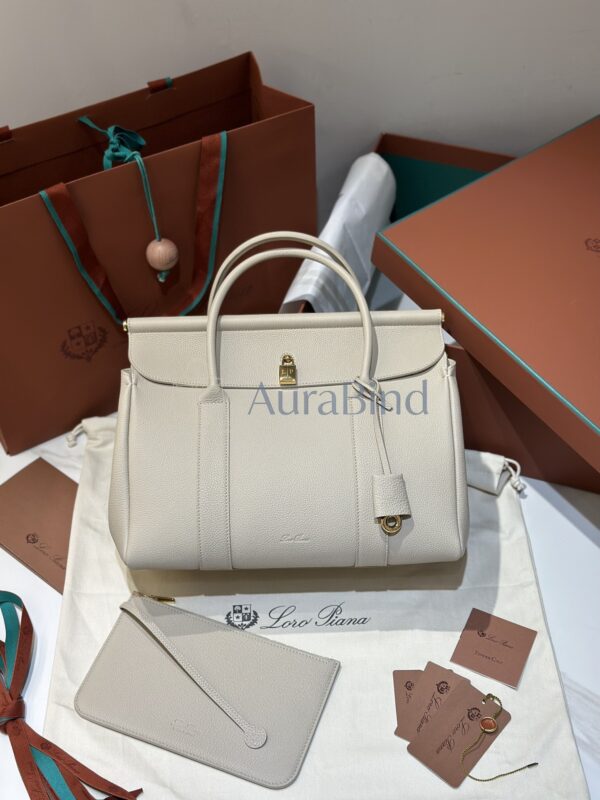 Loro Piana Loom Bag L32（Light Travertine）