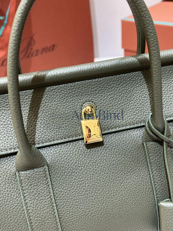 Loro Piana Loom Bag L25 （Ribbon Green）