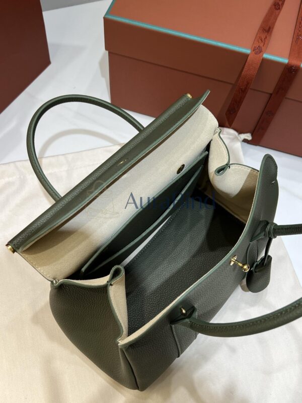 Loro Piana Loom Bag L25 （Ribbon Green）