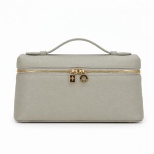 [L19 Pearl Grey with Gold Buckle]