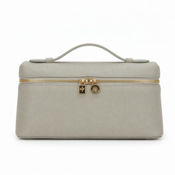 [L19 Pearl Grey with Gold Buckle]