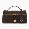 ExtraBag23 handbag [Velvet Water Ripple Dark Brown]